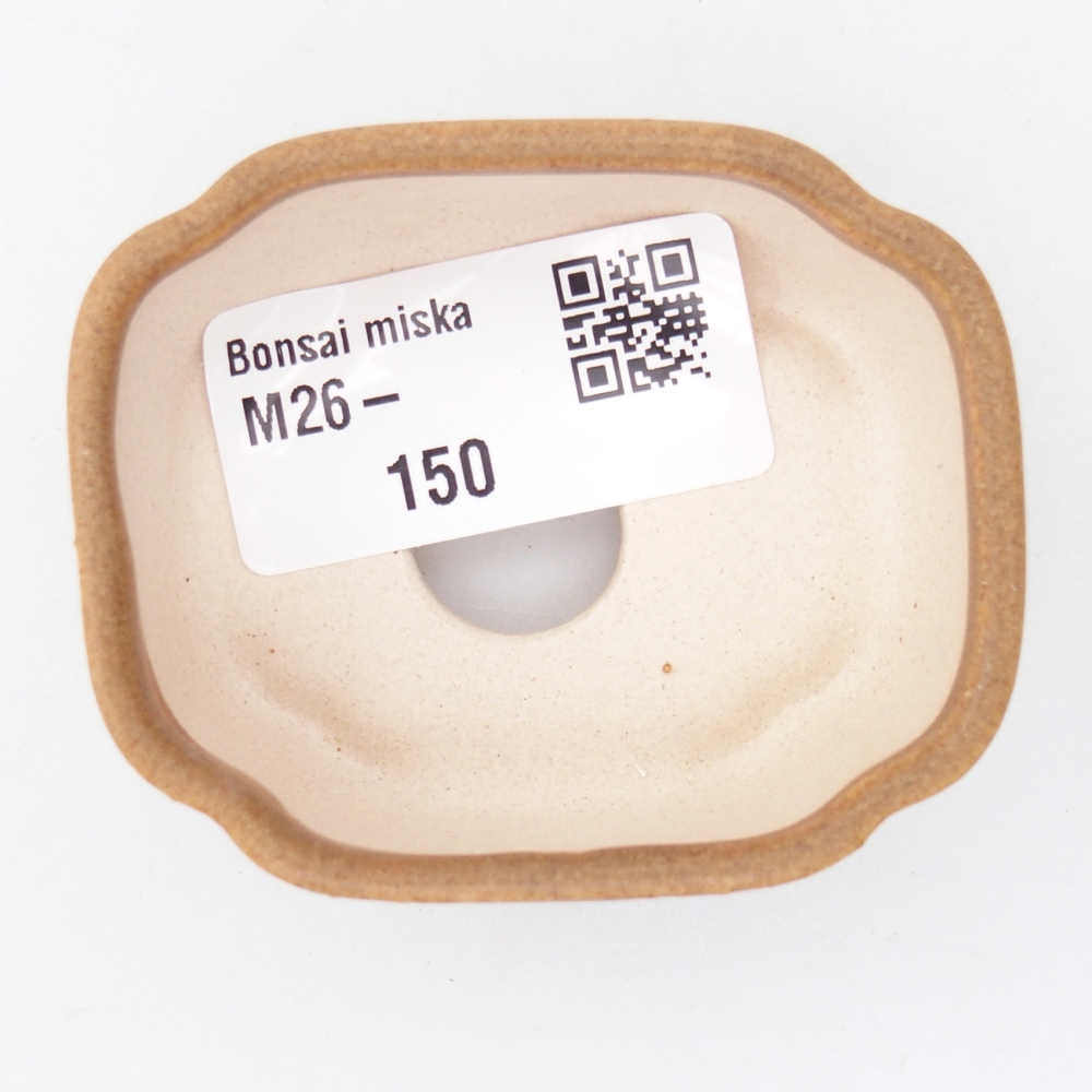 Mini miska do bonsai 6 x 5 x 3 cm, brązowa