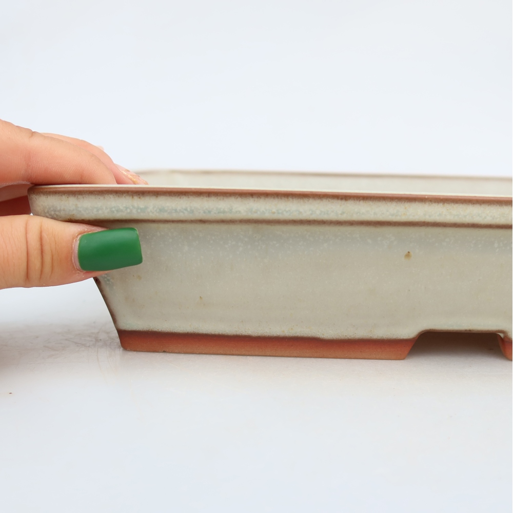 Ceramiczna miska  26 x 19,5 x 5,5 cm, kolor beżowy