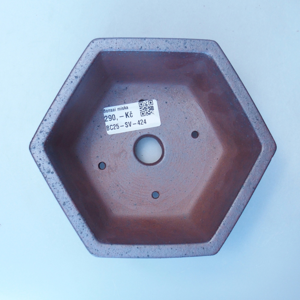 Miska 15 x 13,5 x 7,5 cm brązowa