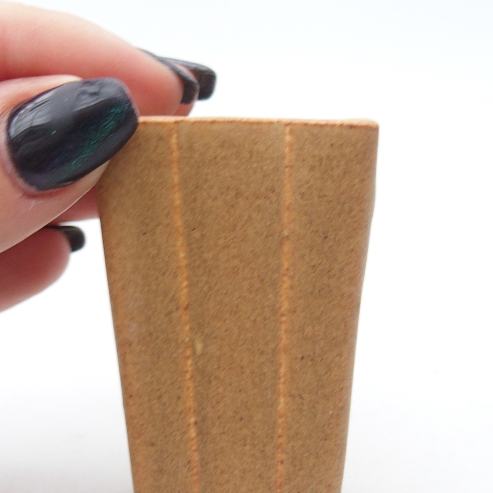 Mini miska do bonsai 3,5 x 3,5 x 5,5 cm, brązowa