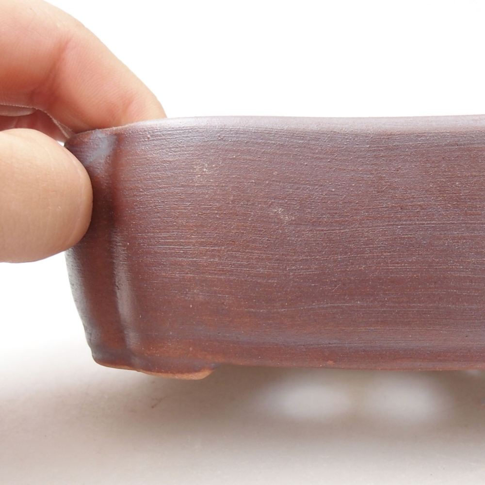 Ceramiczna miska bonsai 12 x 9 x 4,5 cm, kolor metaliczny