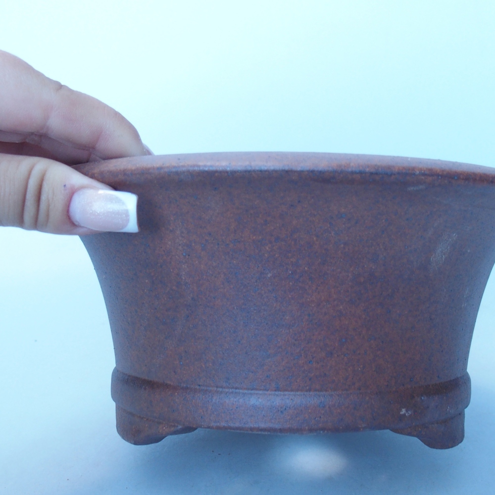 Miska 19 x 19 x 9 cm brązowa