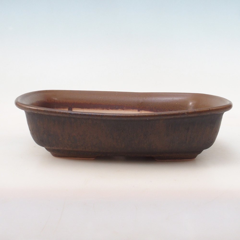Bonsai bowl H09 - 30 x 23 x 7,5 cm. - brązowy