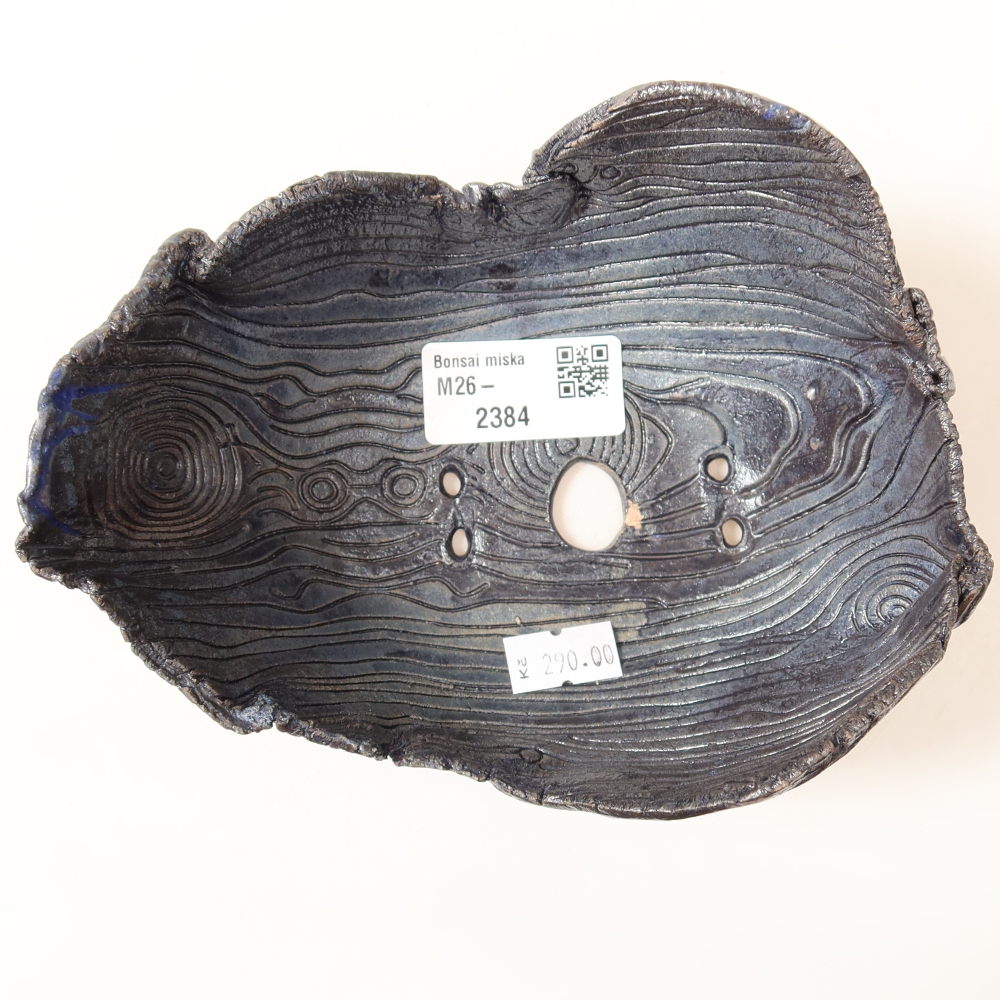 Ceramiczna skorupka  15,5 x 12 x 6,5 cm, kolor zielony
