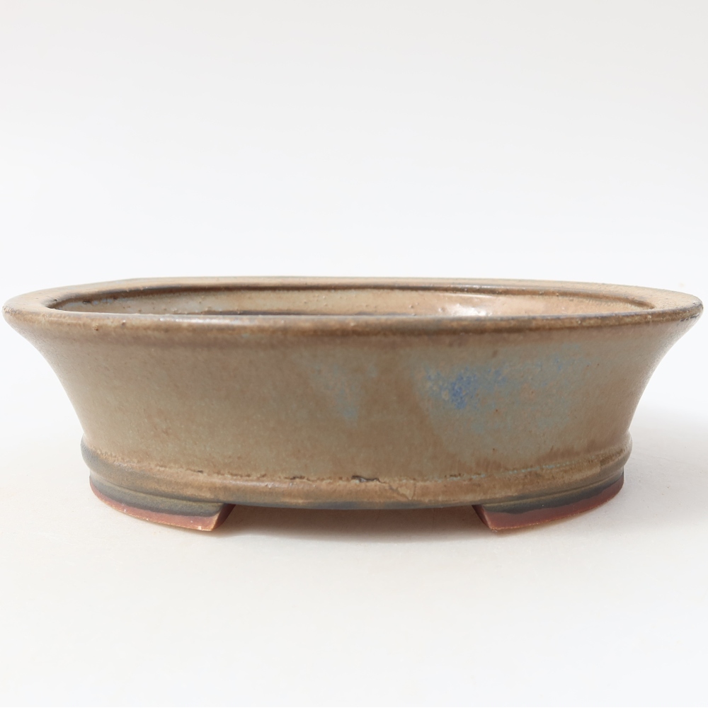 Ceramiczna miska do bonsai 17,5 x 16,5 x 5 cm, kolor niebieski