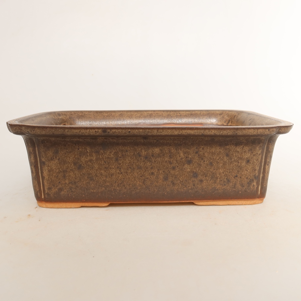 Miska ceramiczna  20 x 15,5 x 5,5 cm, kolor brązowy