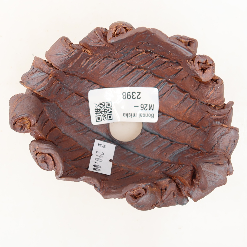 Ceramiczna skorupa  11 x 8 x 6,5 cm, kolor brązowy