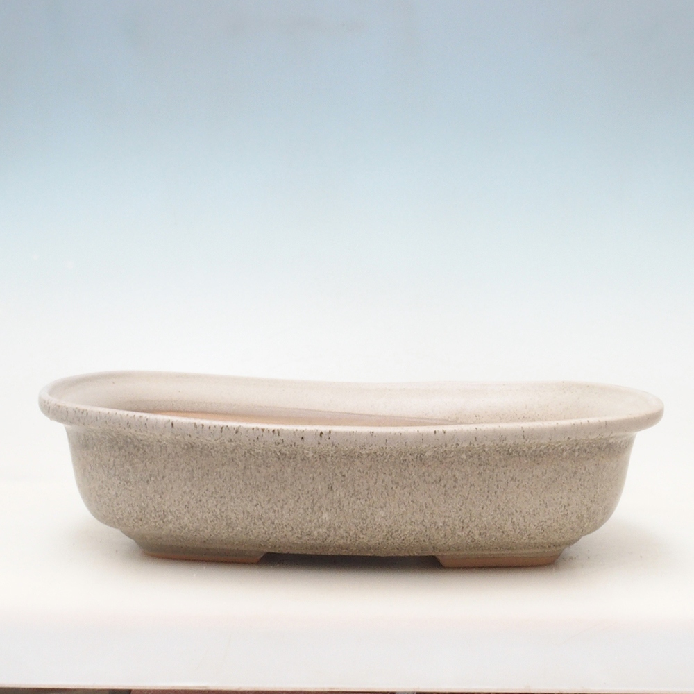 Bonsai bowl H10 - 37 x 28 x 9 cm. - beżowy
