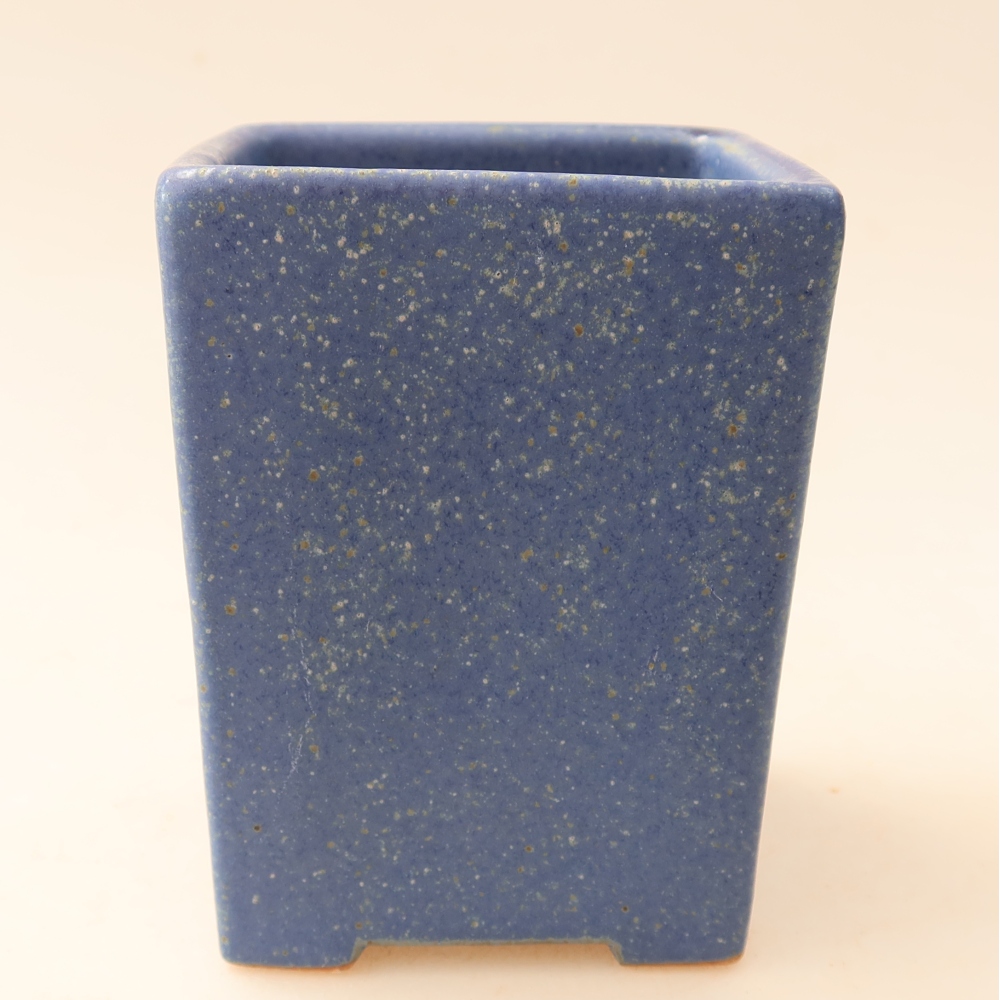 Ceramiczna miska do bonsai 7,5 x 7,5 x 10 cm, kolor niebieski