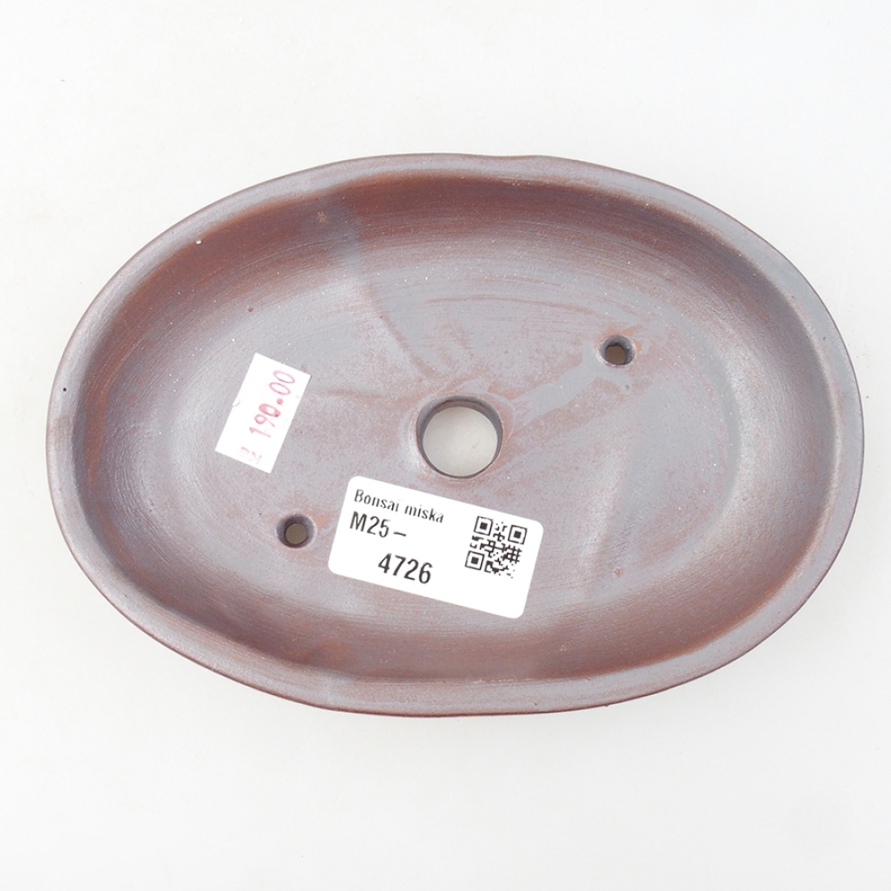 Ceramiczna miska bonsai 15,5 x 11 x 3 cm, kolor metaliczny