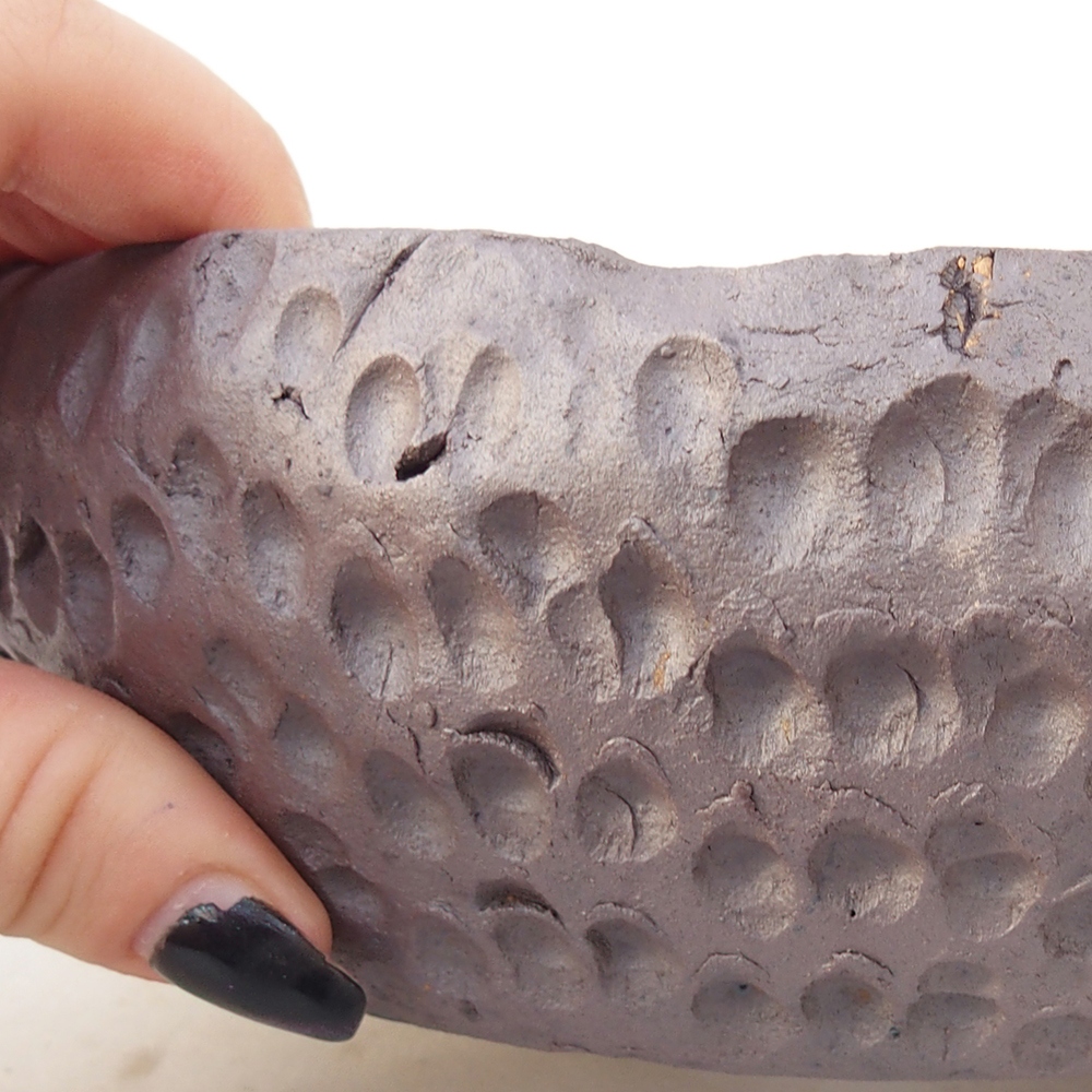 Ceramiczna miska na bonsai 17 x 17 x 6,5 cm, kolor metaliczny