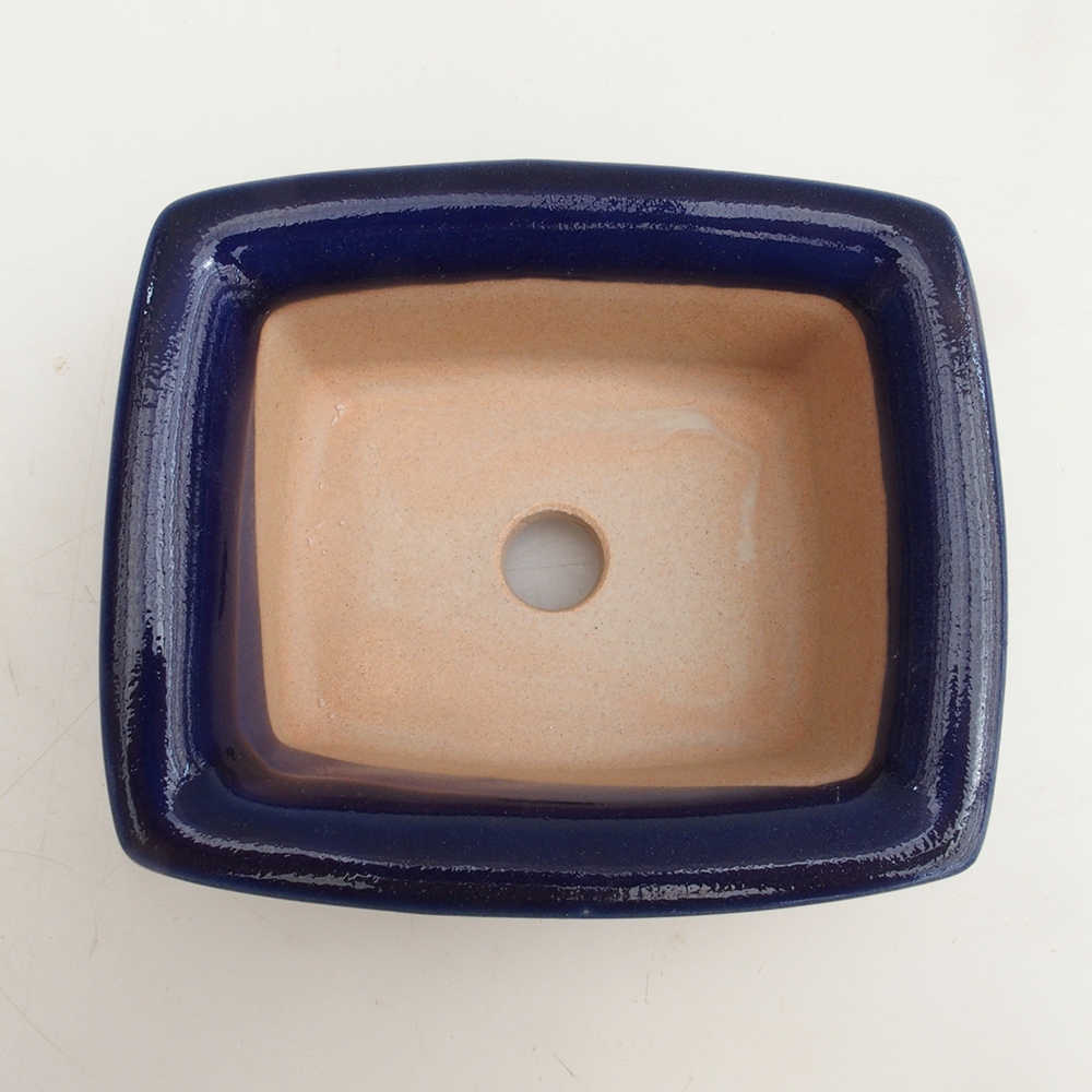 Bonsai bowl H11 - 11,5 x 10 x 4 cm. - niebieski