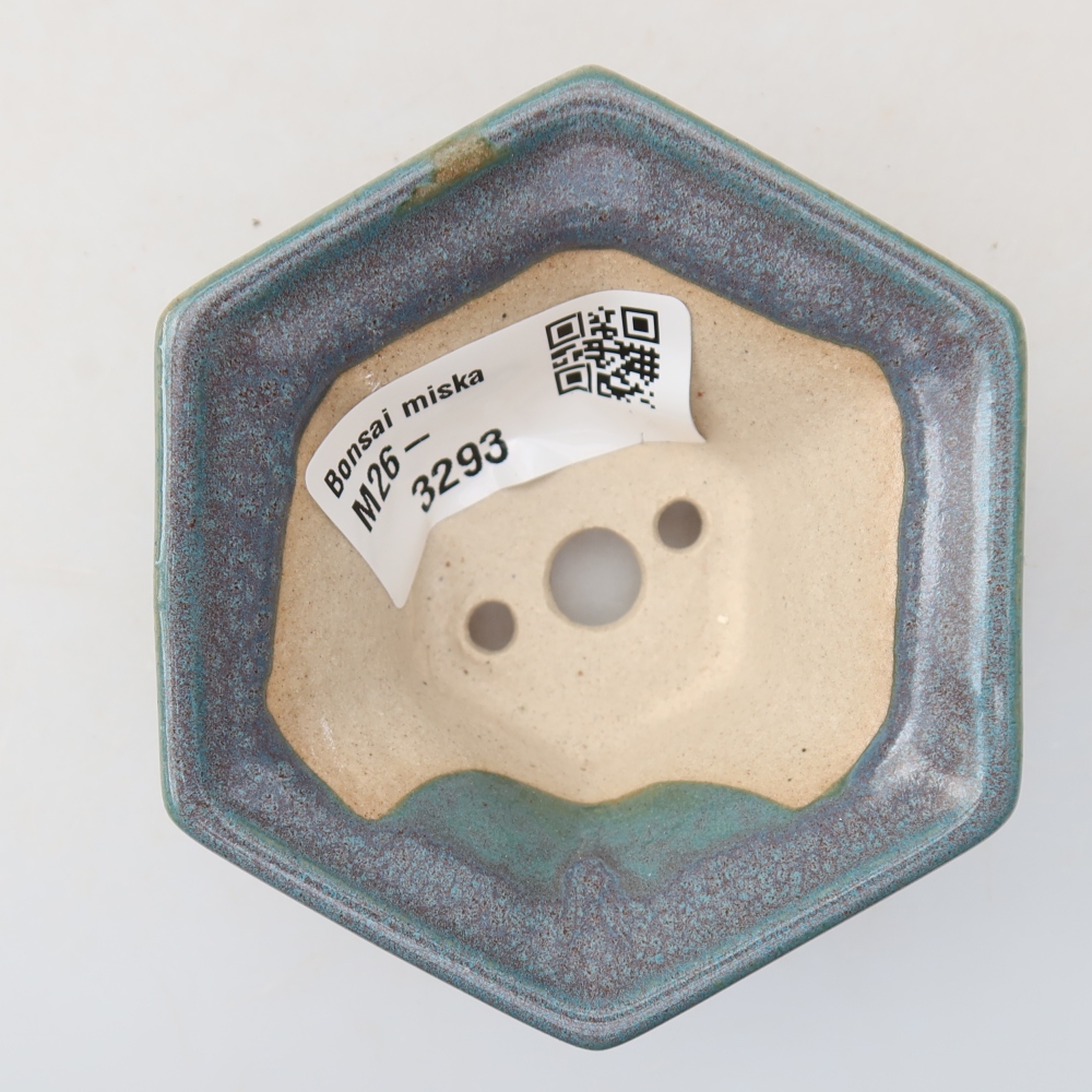 Ceramiczna miska do bonsai 8 x 7 x 3,5 cm, kolor szary