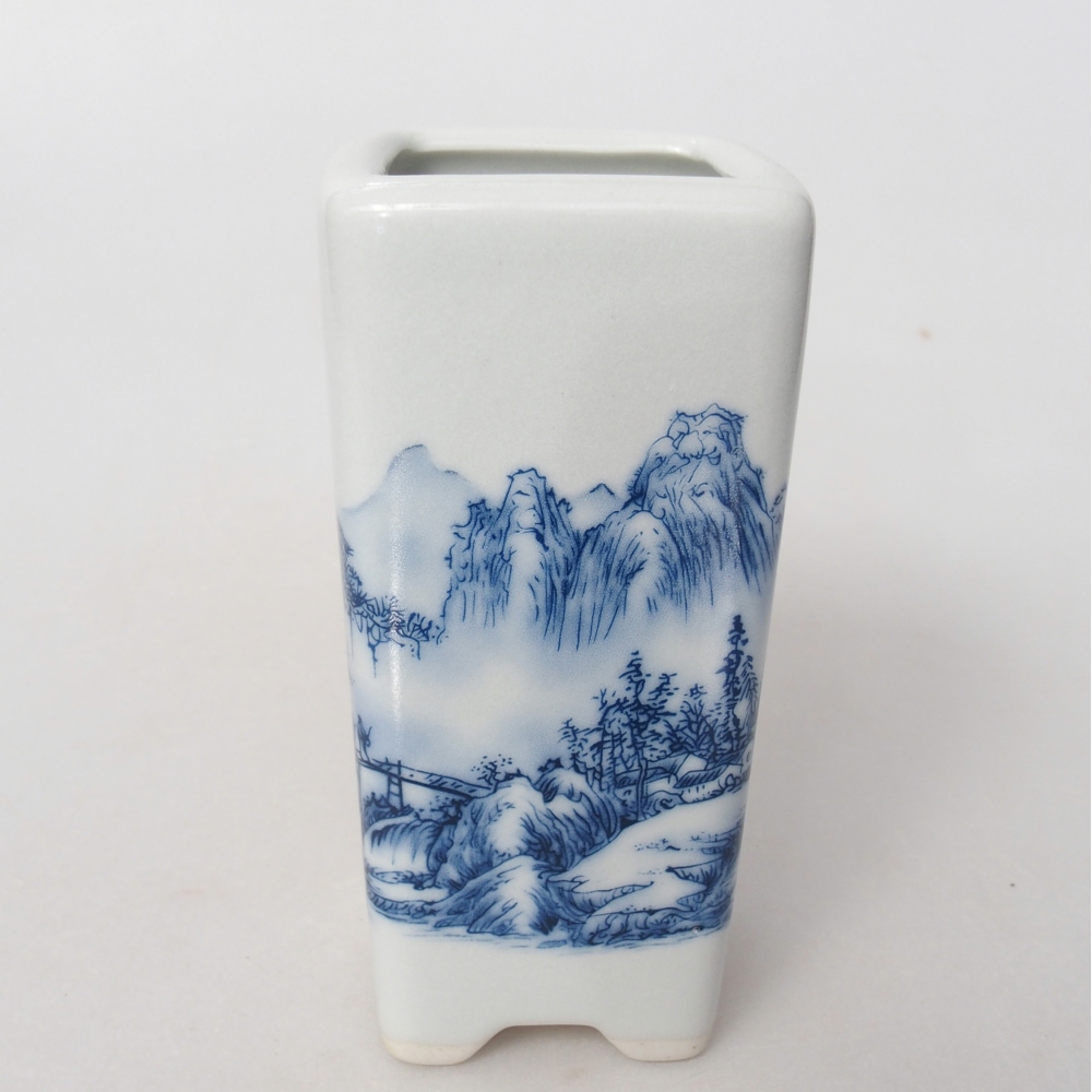 Ceramiczna miska do bonsai 5,5 x 5,5 x 12 cm, kolor biały