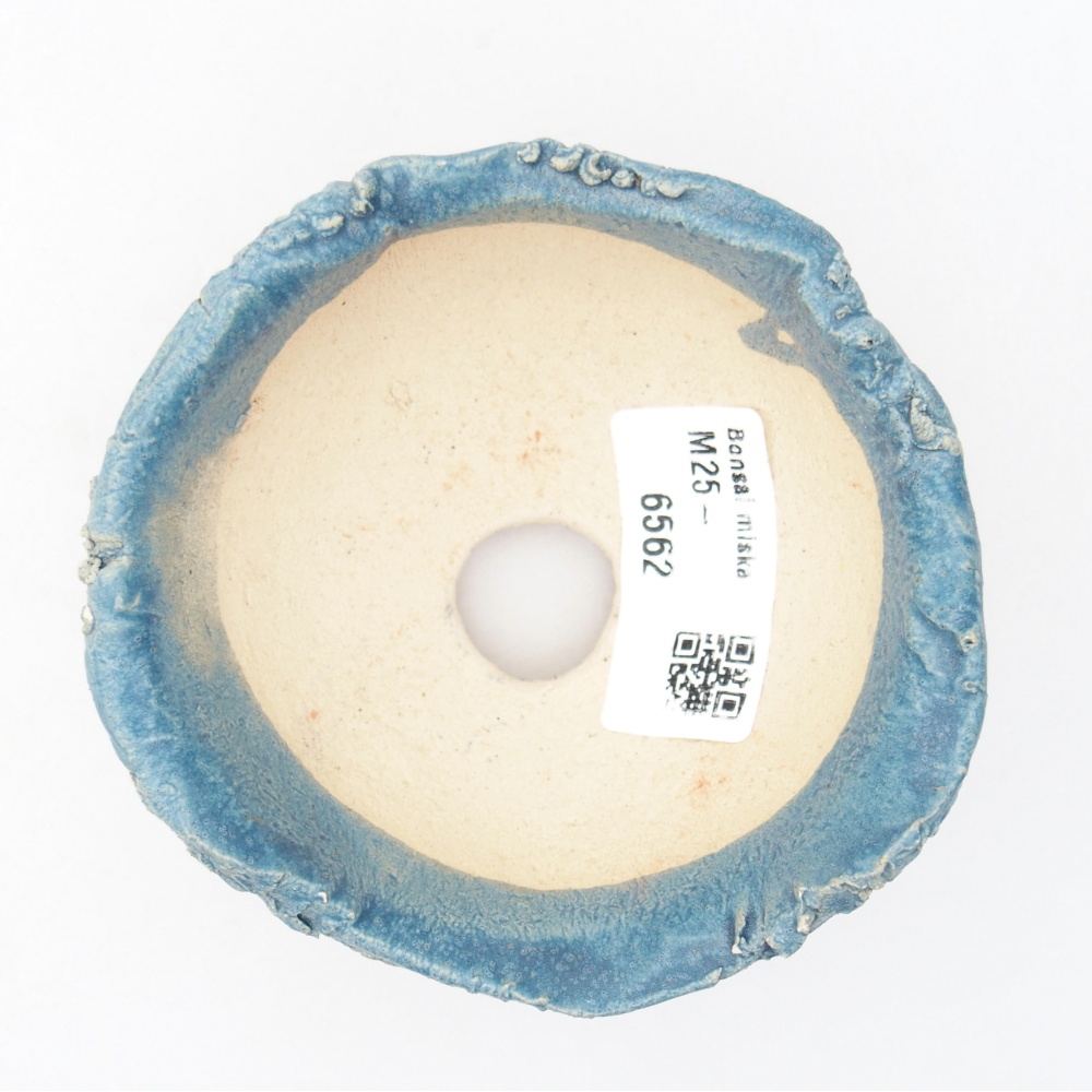 Ceramiczna muszla 9 x 9 x 5 cm, kolor niebieski