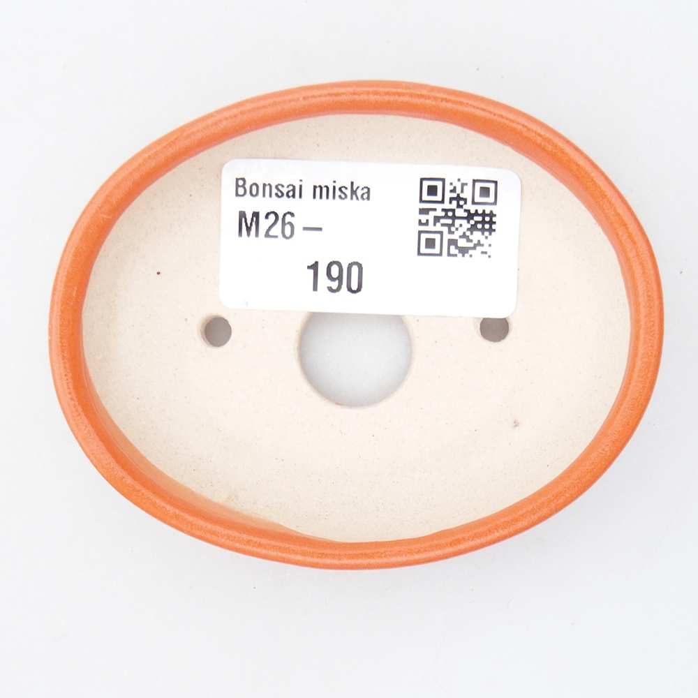 Mini miska do bonsai 7,5 x 6 x 2 cm, pomarańczowa