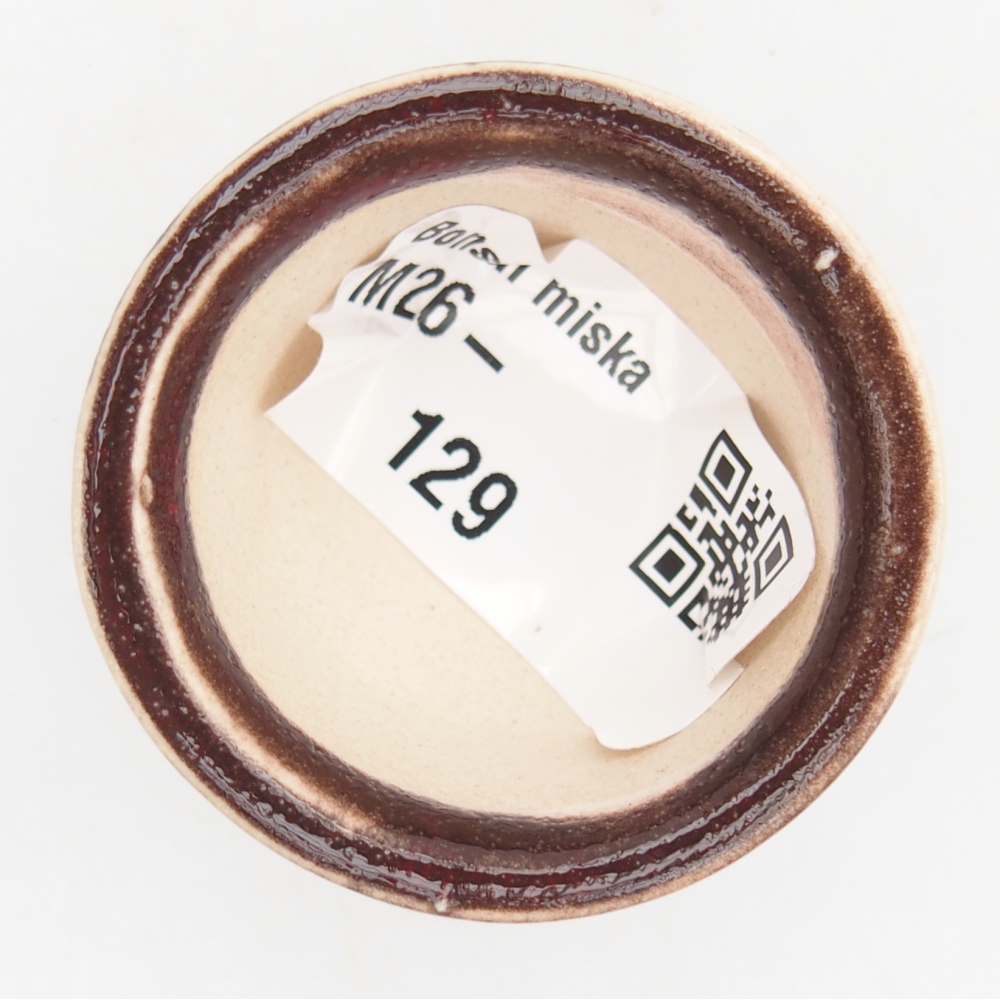 Mini miska do bonsai 4 x 4 x 2,5 cm, kolor czerwony