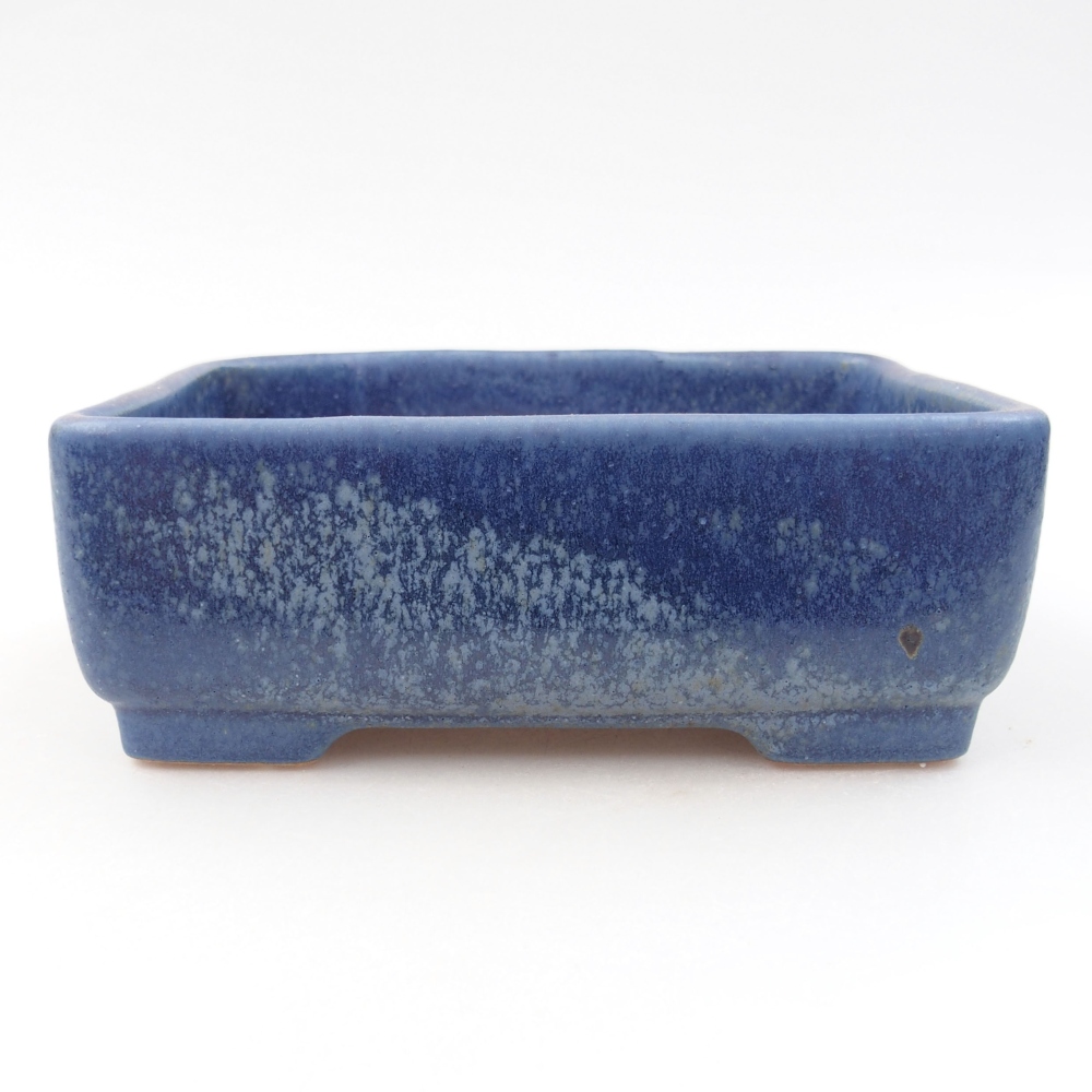 Ceramiczna miska bonsai 14,5 x 11 x 5,5 cm, kolor niebieski