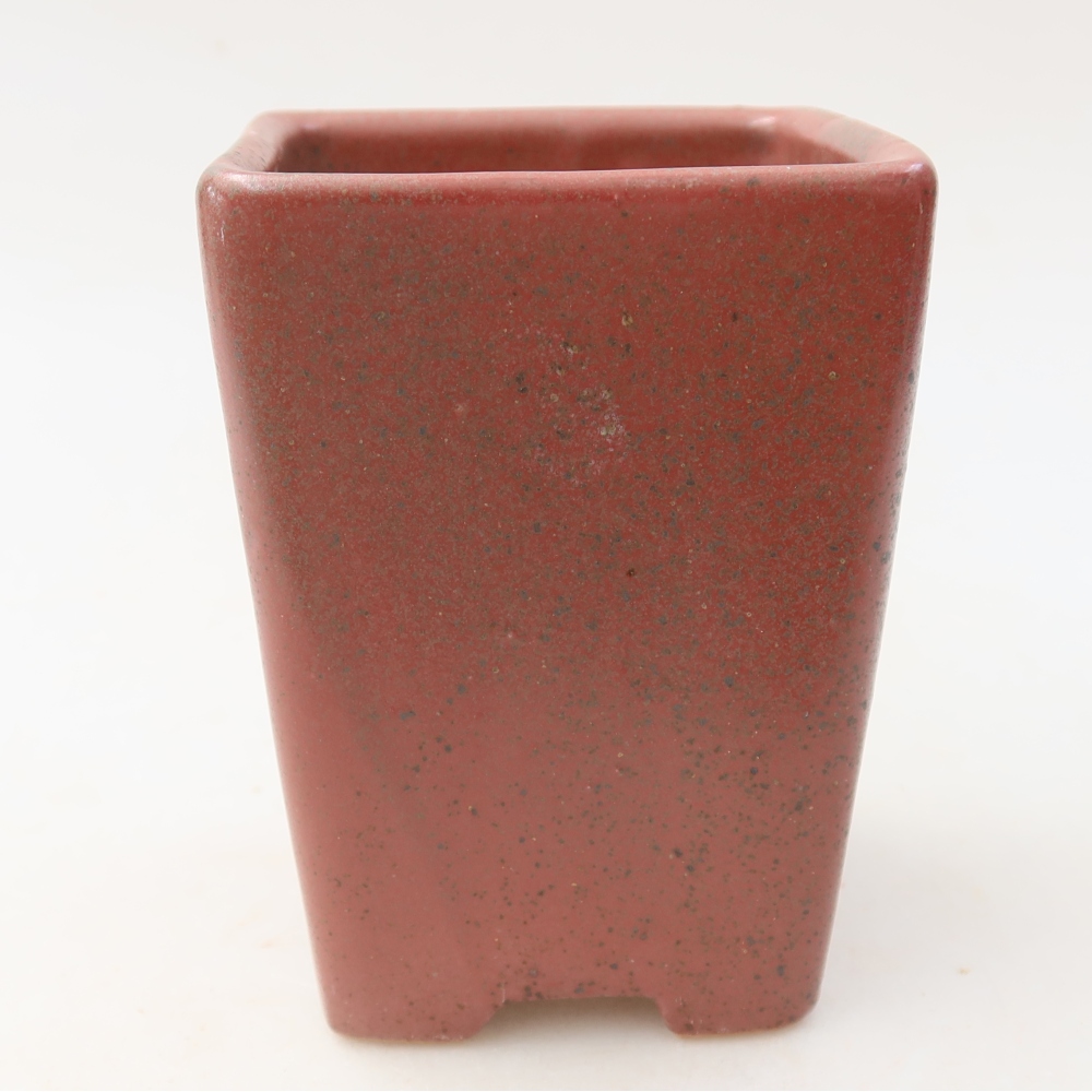 Ceramiczna miska do bonsai 7,5 x 7,5 x 10,5 cm, kolor różowy