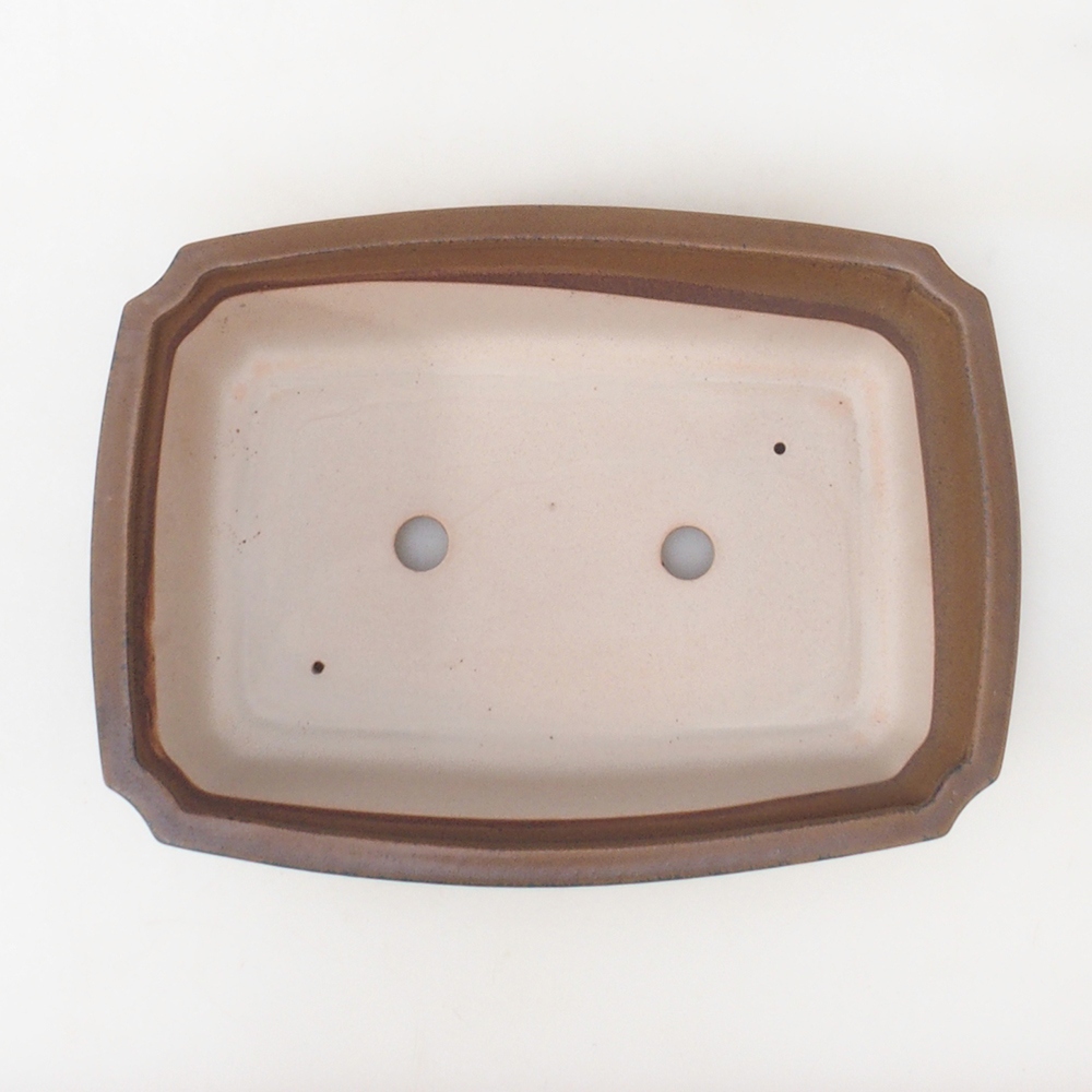 Bonsai bowl H07 - 30 x 20,5 x 8 cm. - brązowy