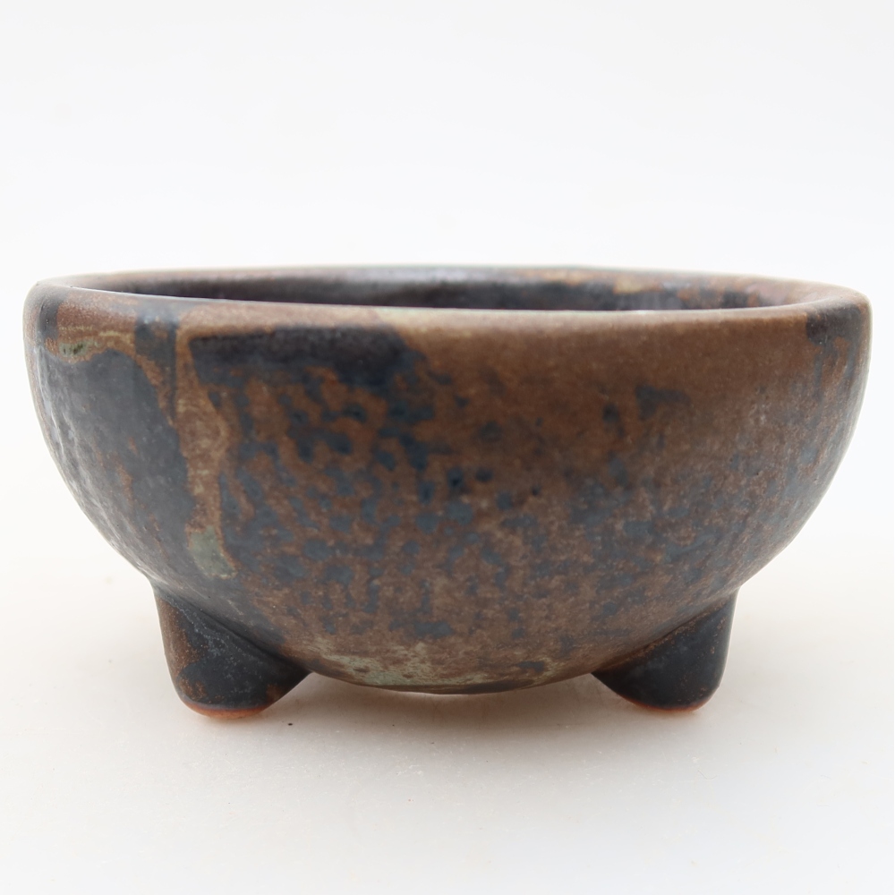 Ceramiczna miska do bonsai 10 x 10 x 5 cm, brązowa