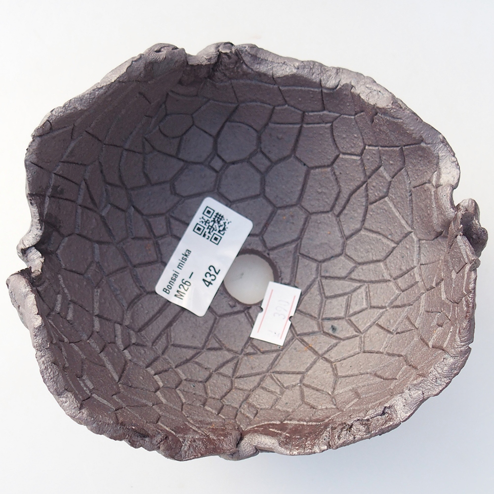 Muszla ceramiczna 13 x 13 x 10 cm, kolor metaliczny