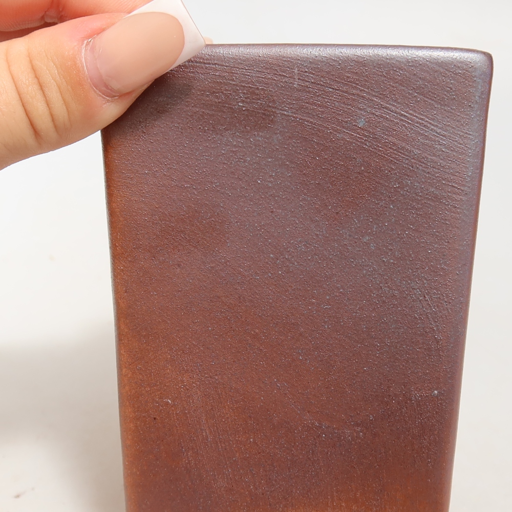 Ceramiczna miska do bonsai 7,5 x 7,5 x 9,5 cm, kolor metaliczny