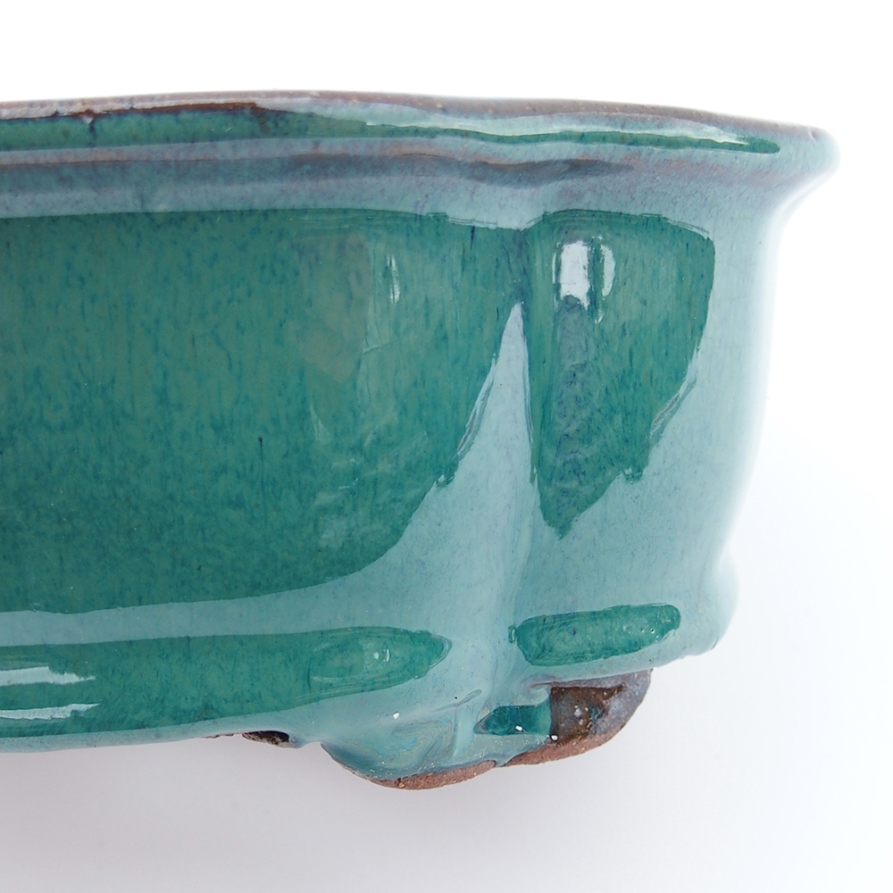 Miska 20 x 16 x 6,5 cm zielono-niebieska