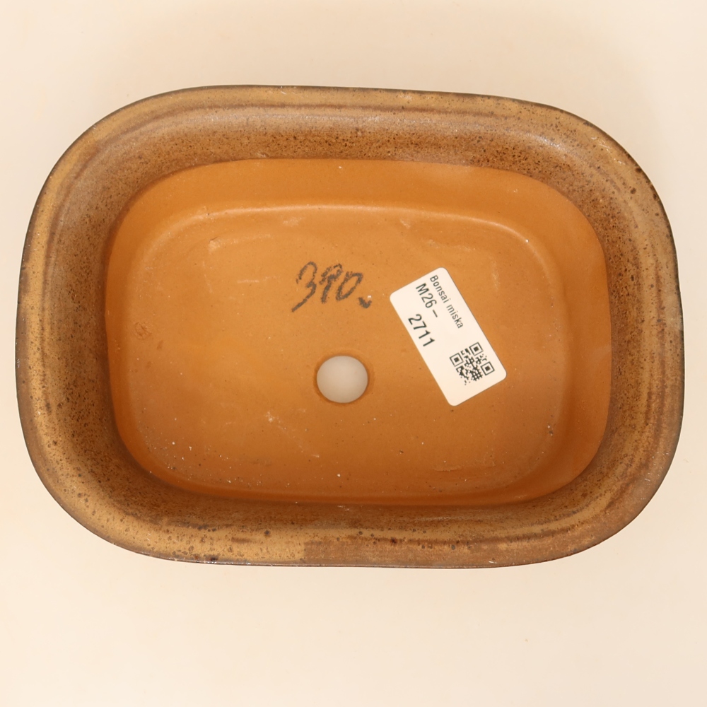 Ceramiczna miska  18 x 13 x 5,5 cm, kolor brązowy