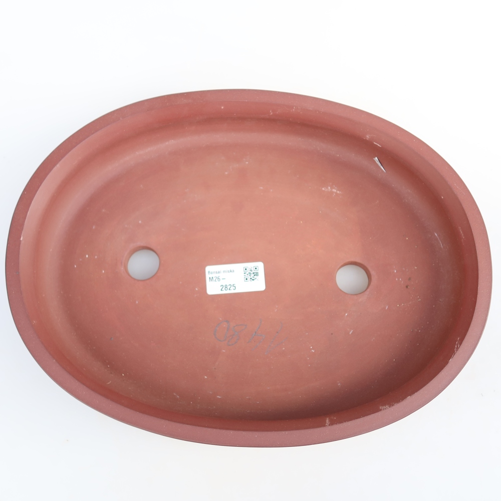 Ceramiczna miska  31 x 23,5 x 5,5 cm, kolor ceglasty
