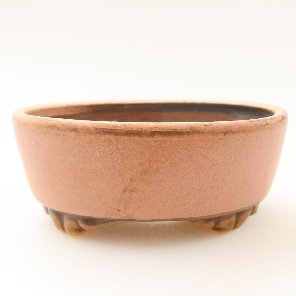 Ceramiczna miska do bonsai 9,5 x 8 x 4 cm, kolor różowy