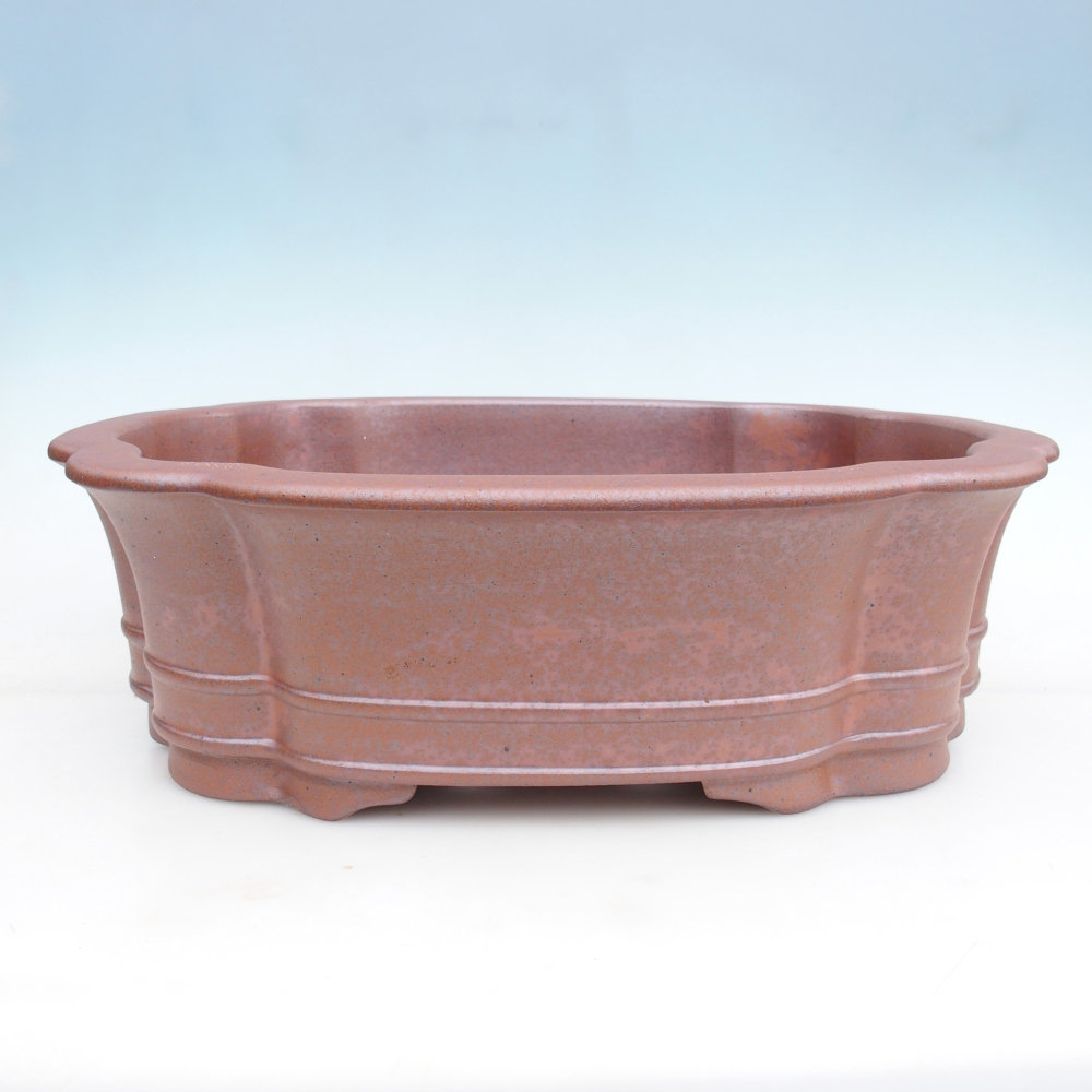 Ceramiczna misa bonsai 51 x 44 x 15,5 cm, kolor metaliczny - WYŁĄCZNIE ODBIÓR OSOBISTY lub transport paletowy