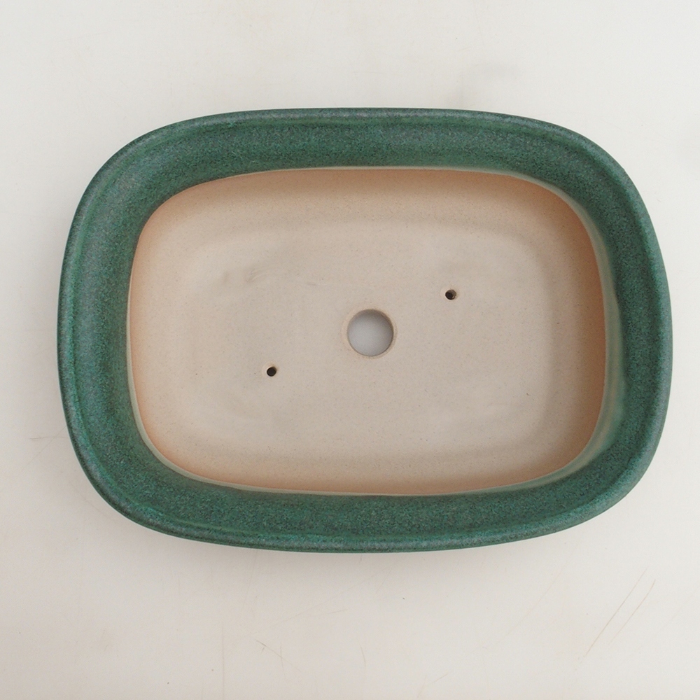 Bonsai bowl H25 - 23 x 17 x 5,5 cm. - zielony