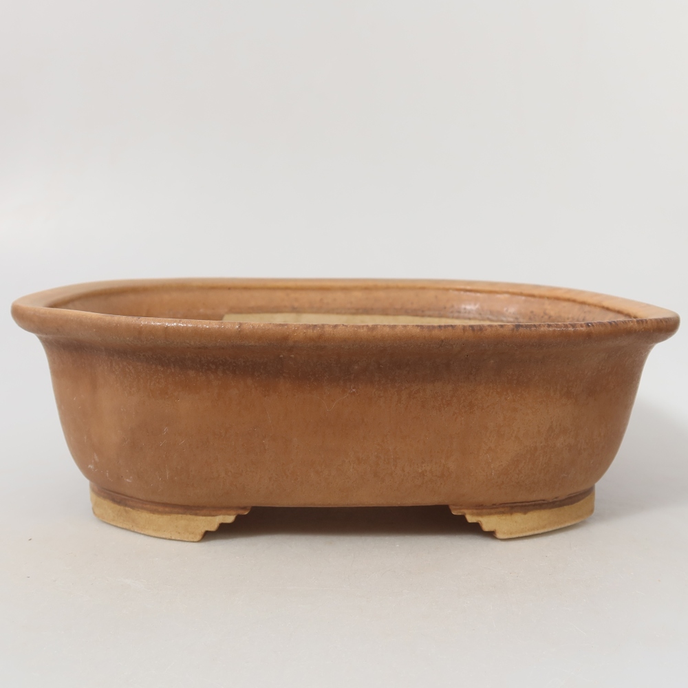 Ceramiczna miska do bonsai 25 x 21,5 x 7,5 cm, kolor różowy