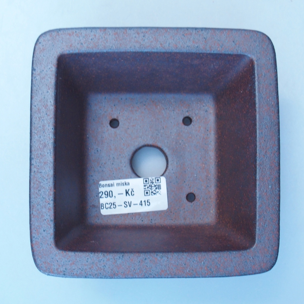Miska 13 x 13 x 7 cm brązowa