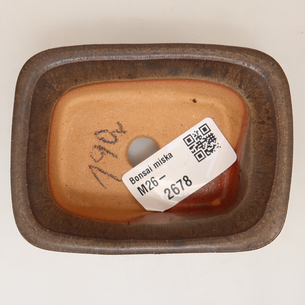 Ceramiczna miska  9 x 6,5 x 4,5 cm, kolor brązowy