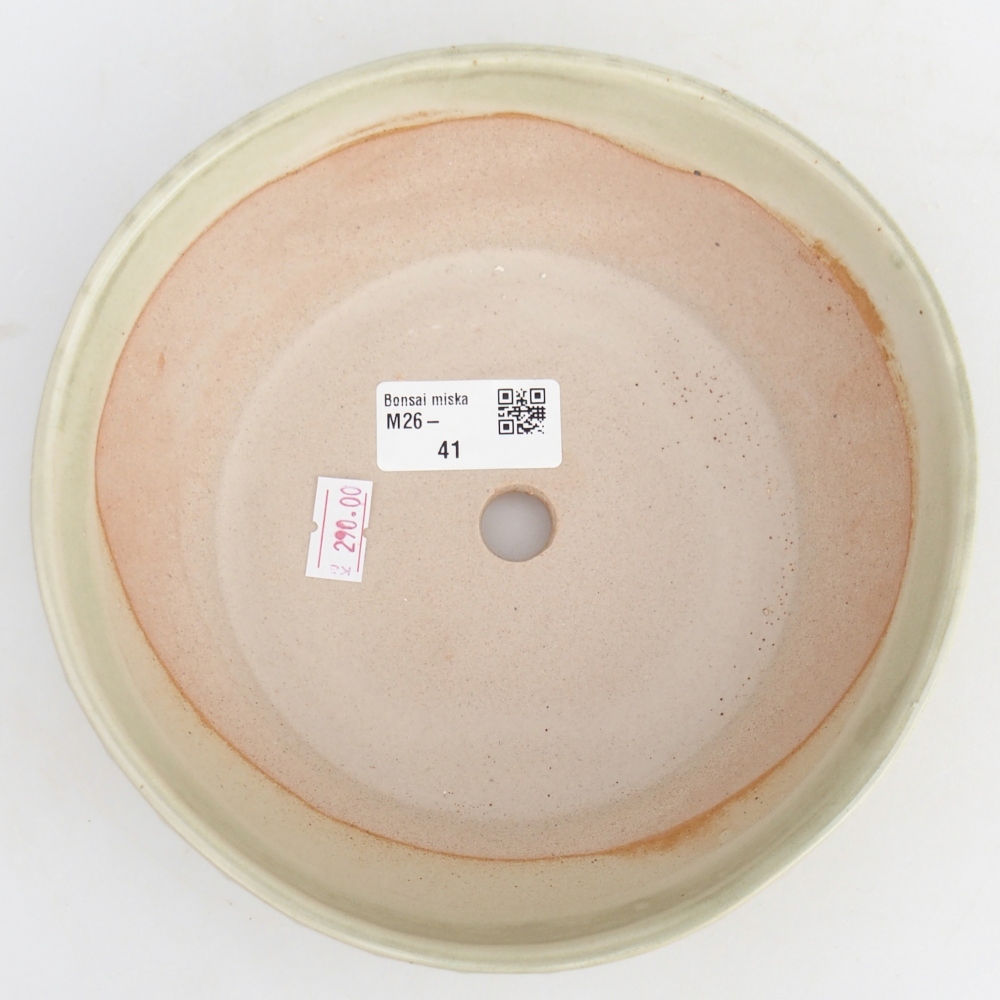 Ceramiczna miska do bonsai 18 x 18 x 5,5 cm, zielona