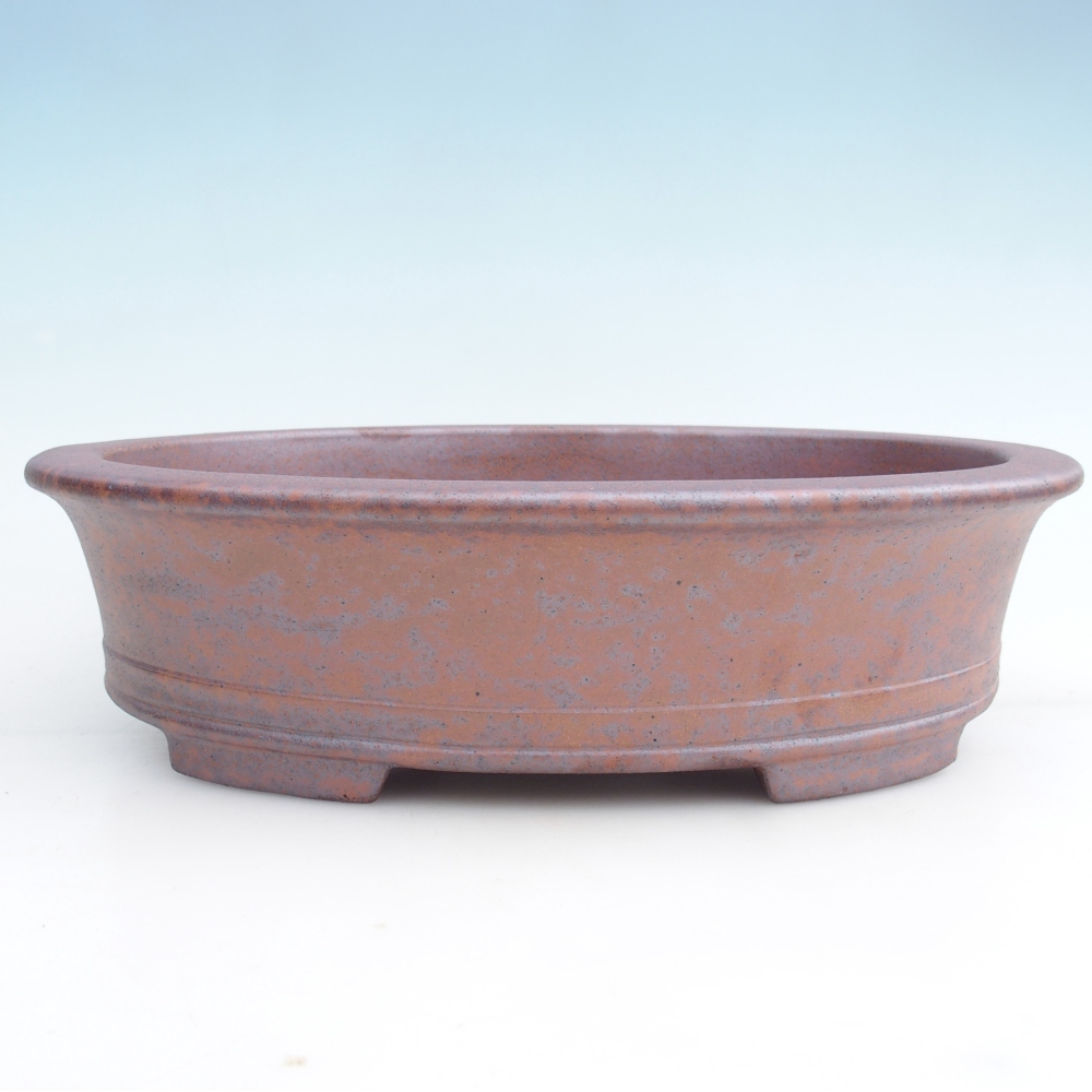 Ceramiczna miska do bonsai 36,5 x 28,5 x 9 cm, kolor metaliczny