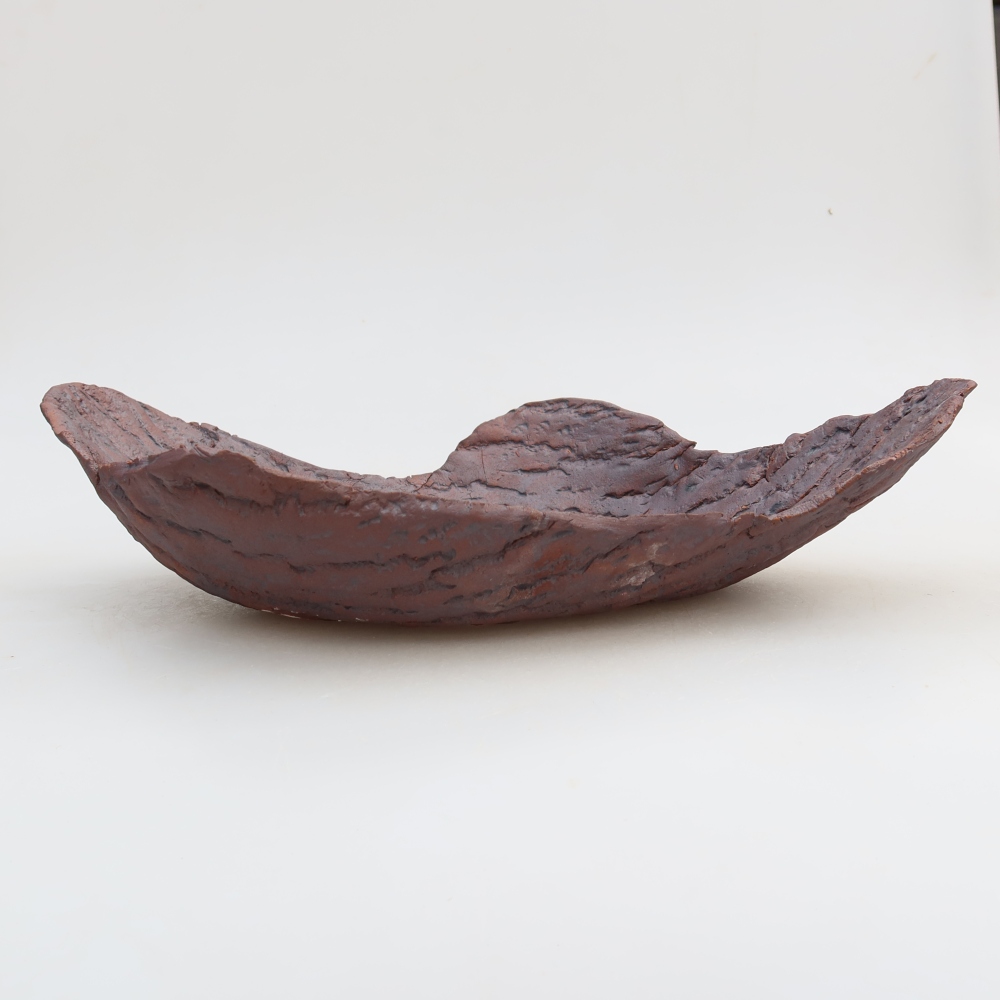 Ceramiczna skorupa  31,5 x 19,5 x 7,5 cm, kolor brązowy