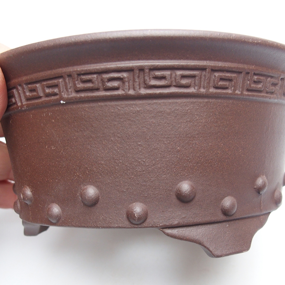 Miska 15 x 15 x 7 cm brązowa