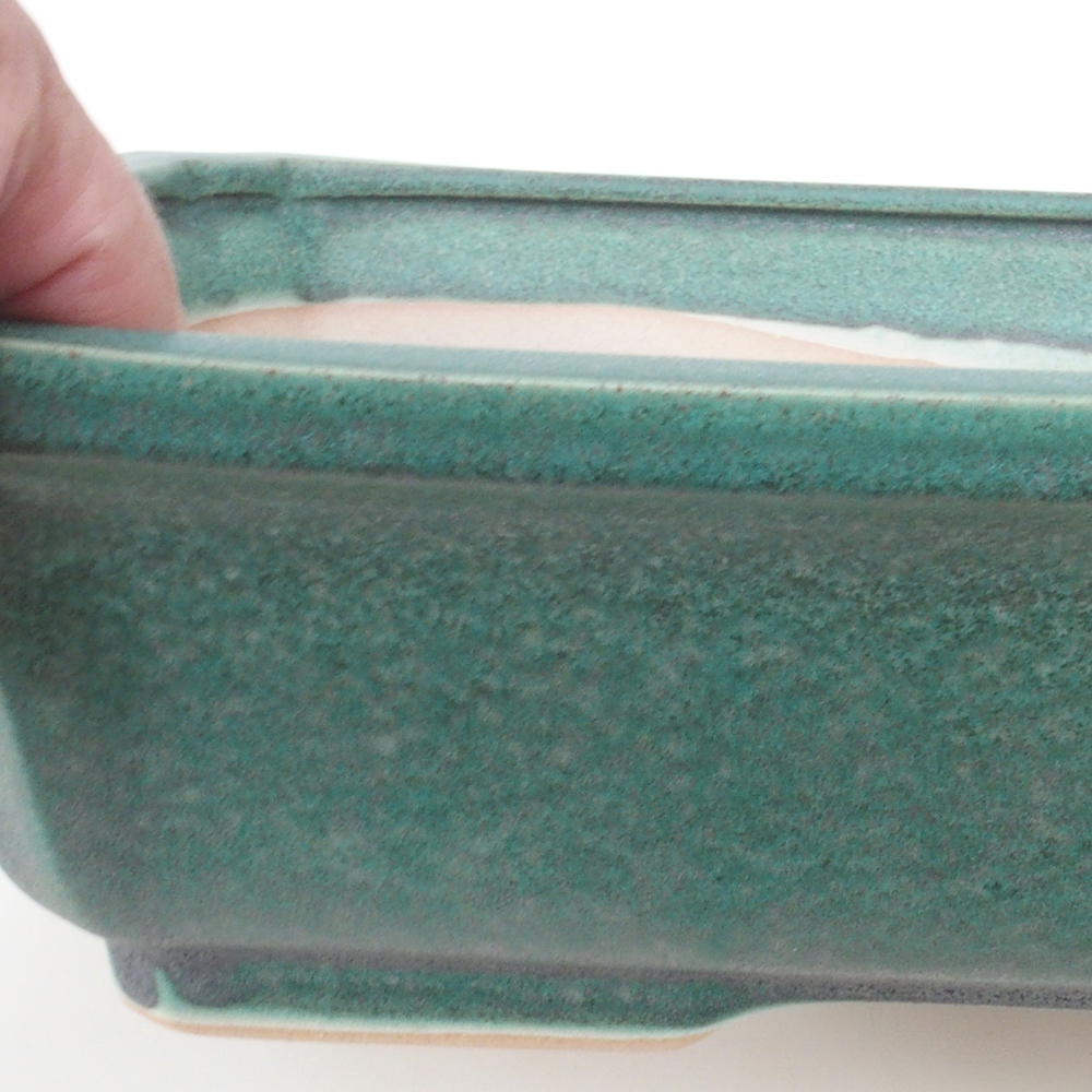 Bonsai bowl H07 - 30 x 20,5 x 8 cm. - zielony