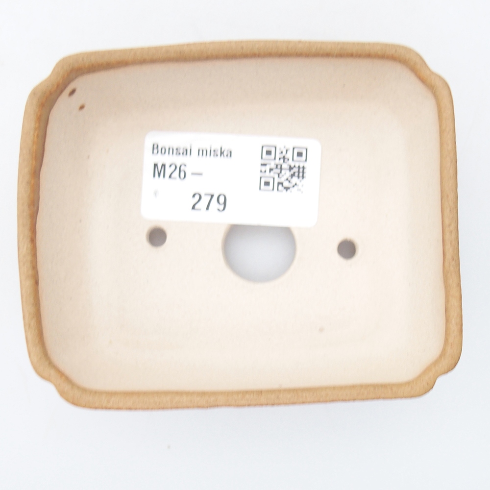 Mini miska do bonsai 8,5 x 7,5 x 3 cm, brązowa