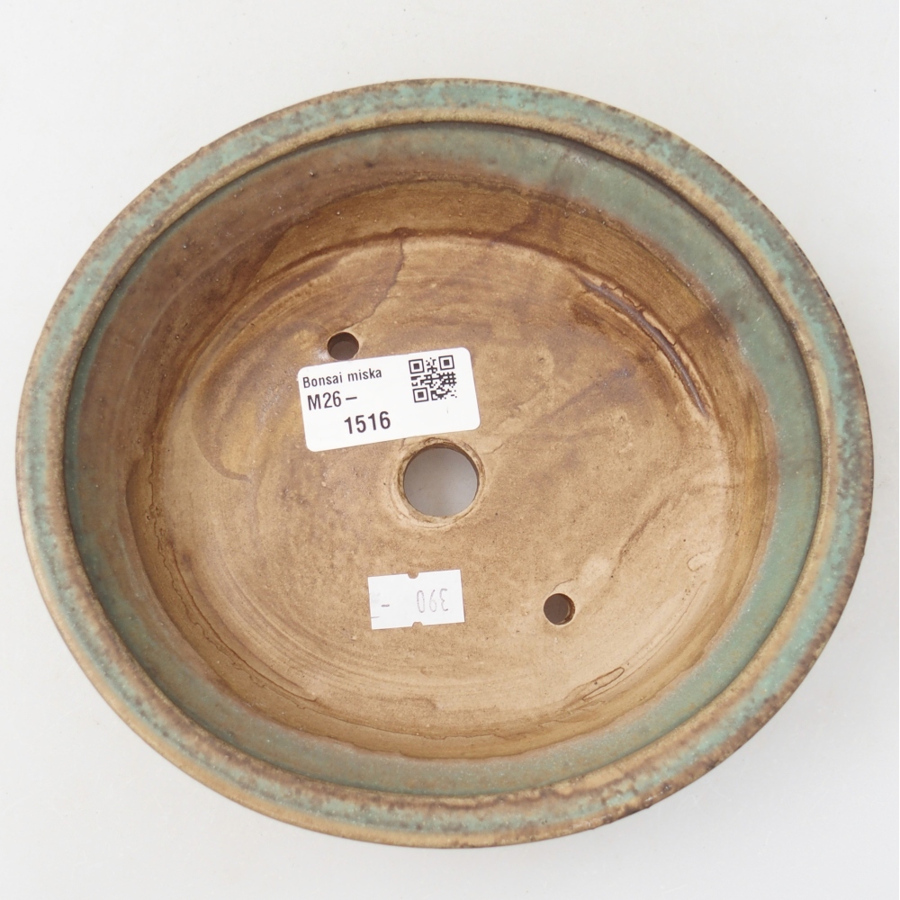 Ceramiczna miska na bonsai 17,5 x 16 x 4,5 cm, kolor podlewany