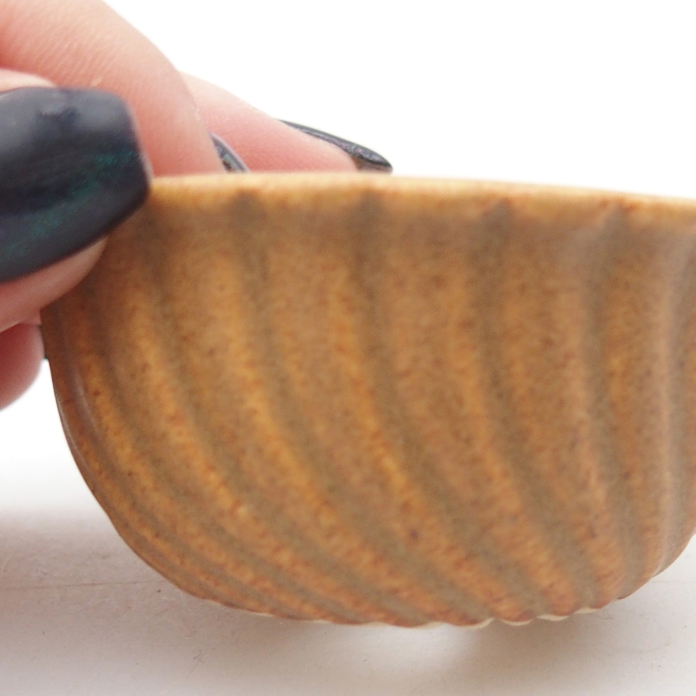 Mini miska do bonsai 5,5 x 5,5 x 3 cm, brązowa