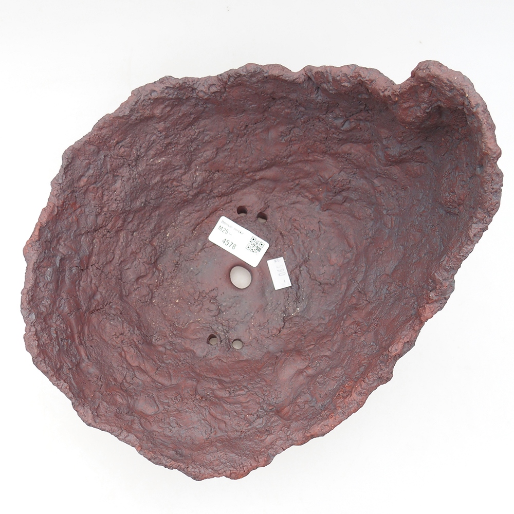 Muszla ceramiczna 23 x 23,5 x 21 cm, kolor brązowy