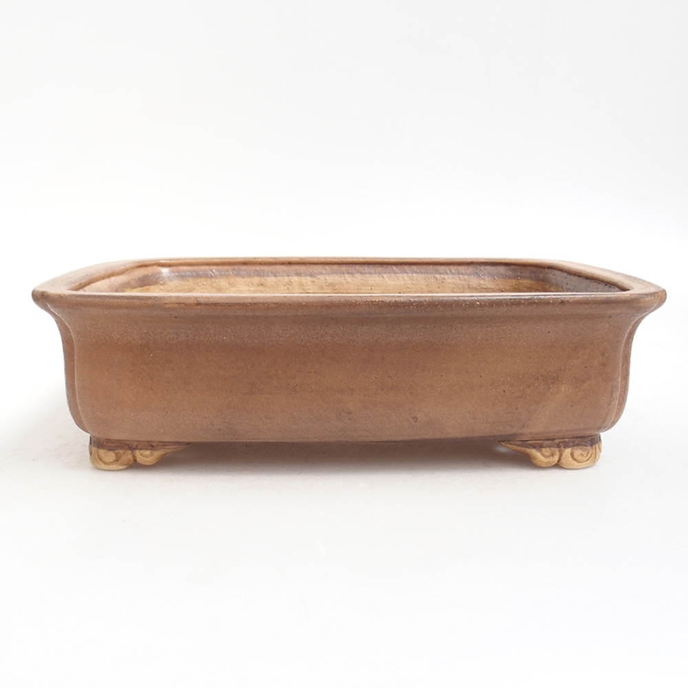 Ceramiczna miska do bonsai  25 x 20 x 7,5  cm, kolor różowy