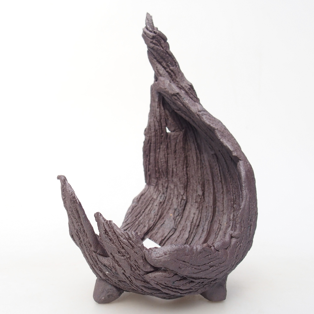 Muszla ceramiczna 10 x 8 x 14,5 cm, kolor metaliczny