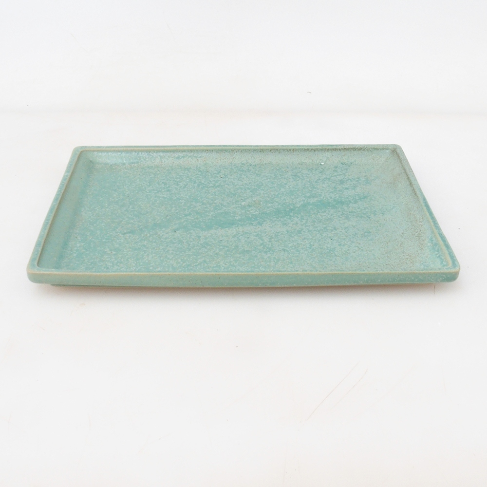Bonsai bowl prostokątny 22,5 x 17 x 1,5 cm - zielony