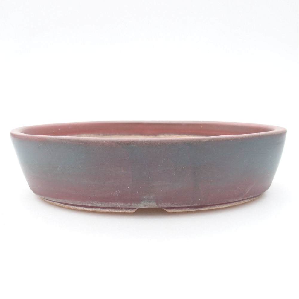 Ceramiczna miska bonsai 18,5 x 13,5 x 4,5 cm, kolor metaliczny