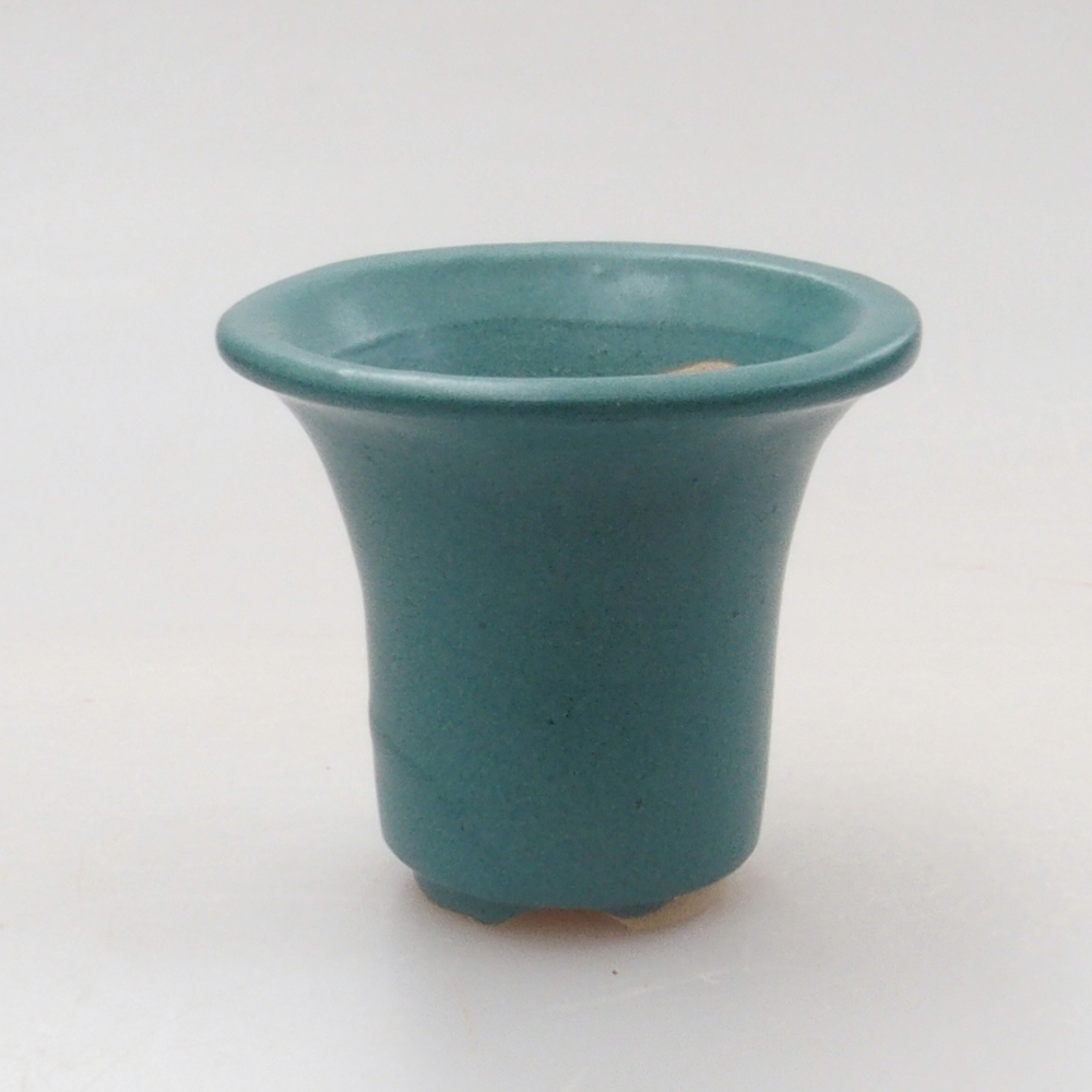 Ceramiczna miska bonsai 4 x 4 x 4 cm, kolor niebieski